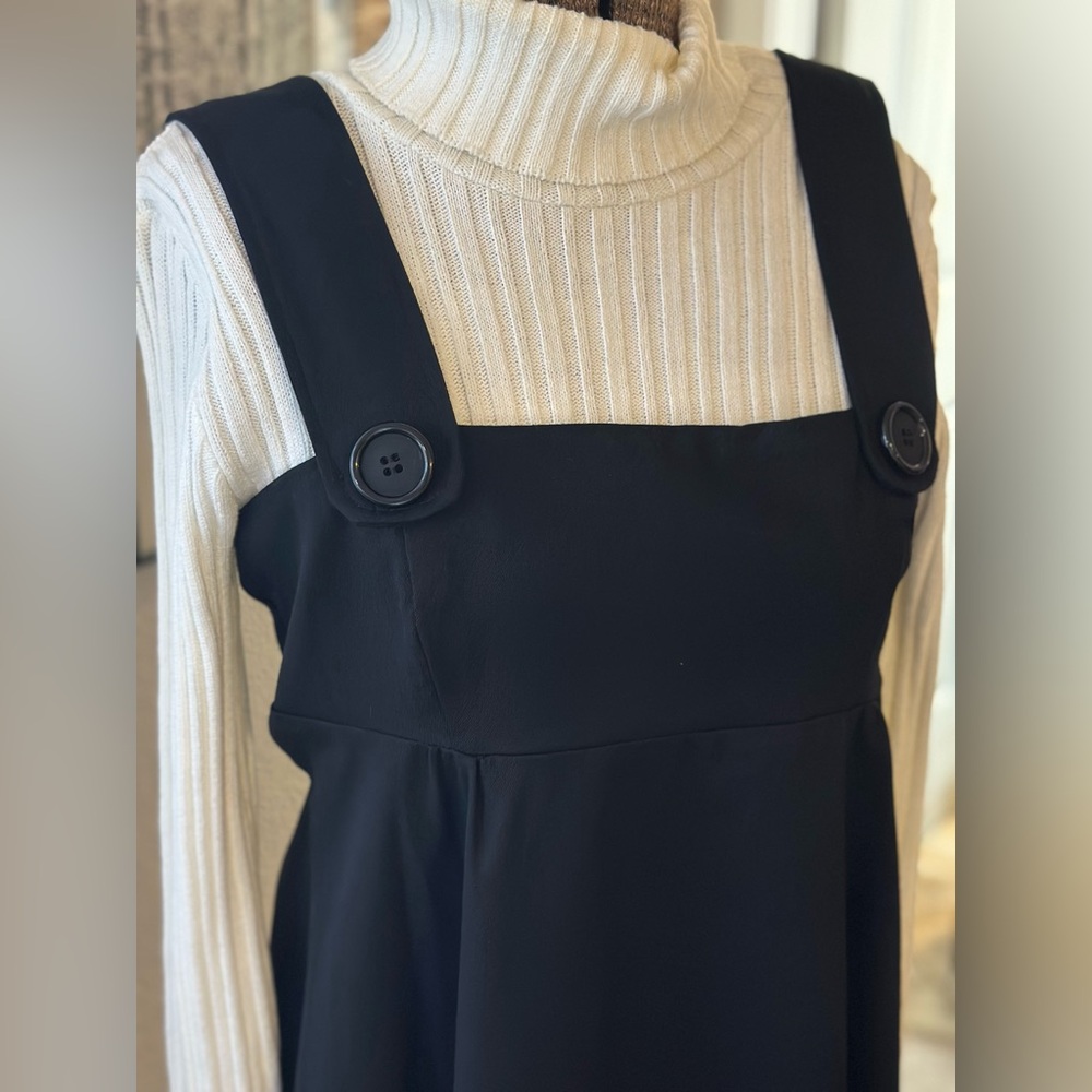 Black Pinafore Dress